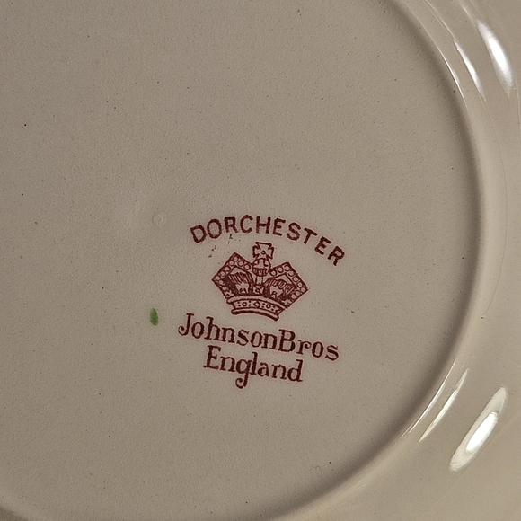 Vintage Johnson Brother* Dorchester England* 2 Salad 8" Bowls" Pink Floral - Picture 7 of 9